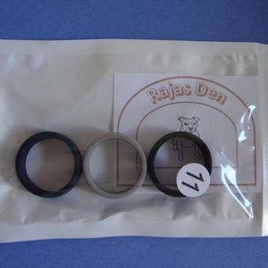 Mens Silcone Wedding Rings 3 pcs Band size 7-12
